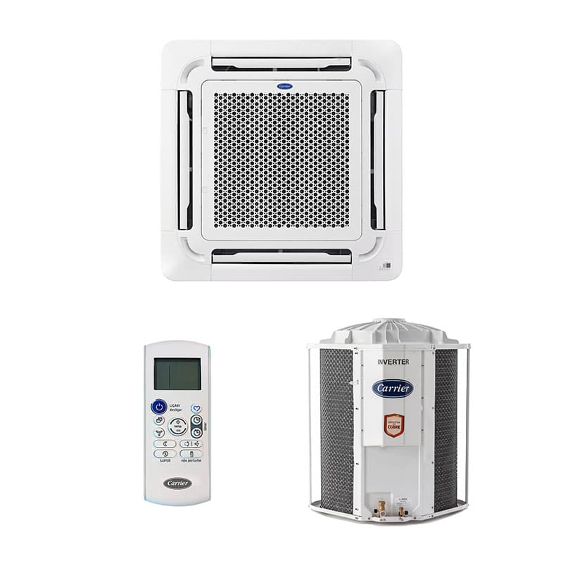 Ar Condicionado Split Cassete 4 Vias - Inverter - Carrier - 48.000 BTUs - Frio - 220V Monofásico