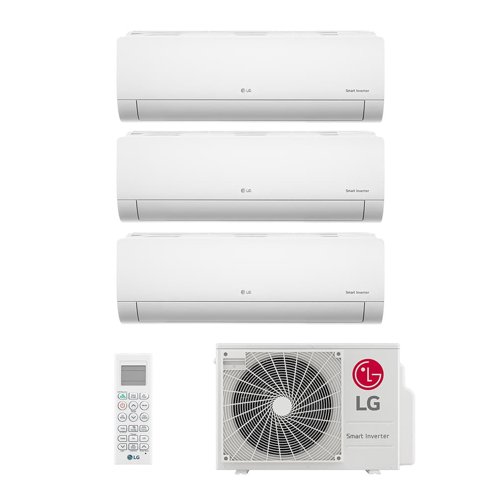 Ar Condicionado Multi Tri Split Inverter LG 21.000 BTUs (3 Evap 9.000) Quente/Frio 220V Monofásico
