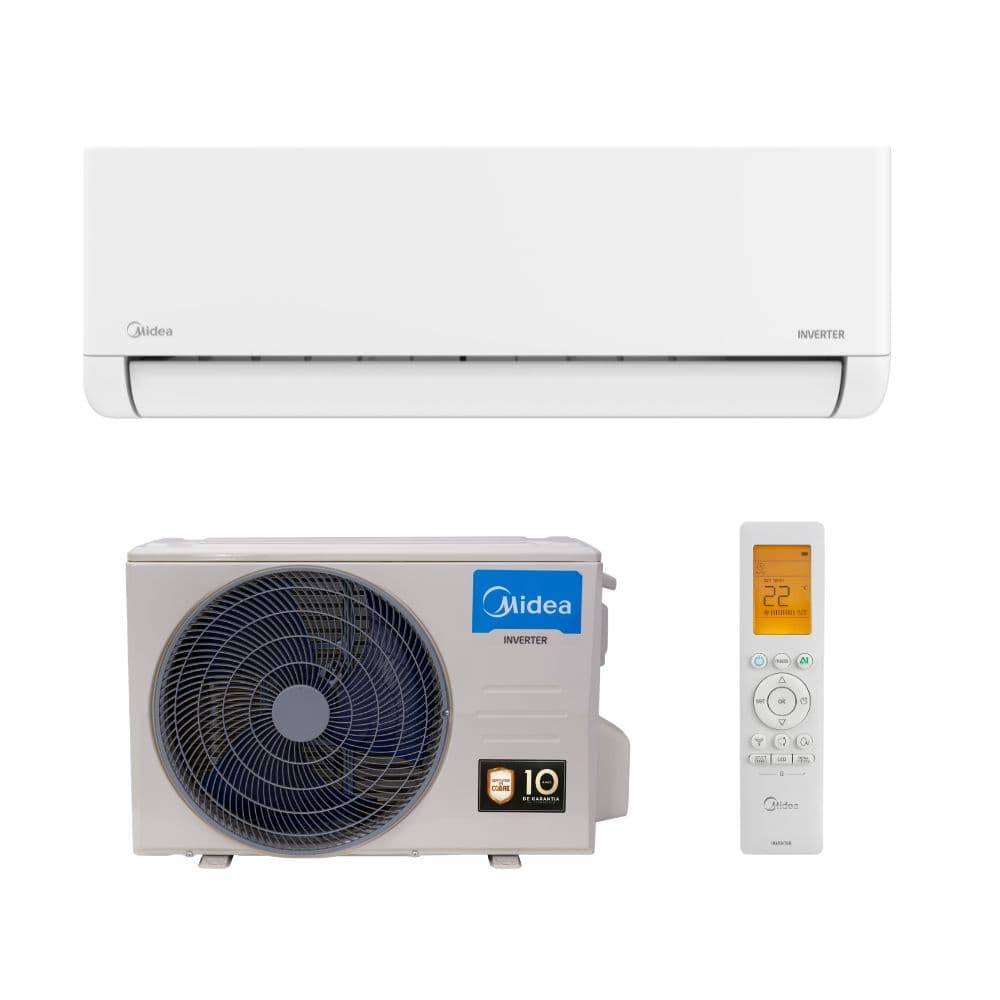Ar Condicionado Split Hi Wall - Inverter R-32 - Midea AI Ecomaster - 9.000 BTUs - Frio - 220V Monofásico