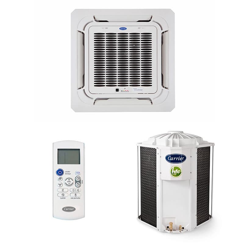 Ar Condicionado Split Cassete 4 Vias - On/Off Carrier - 17.000 BTUs - Quente/Frio - 220V Monofásico