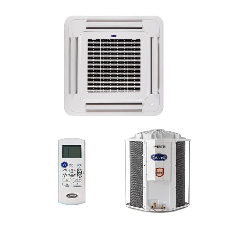 Ar Condicionado Split Cassete 4 Vias - Inverter - Carrier - 57.000 BTUs - Frio - 220V Monofásico
