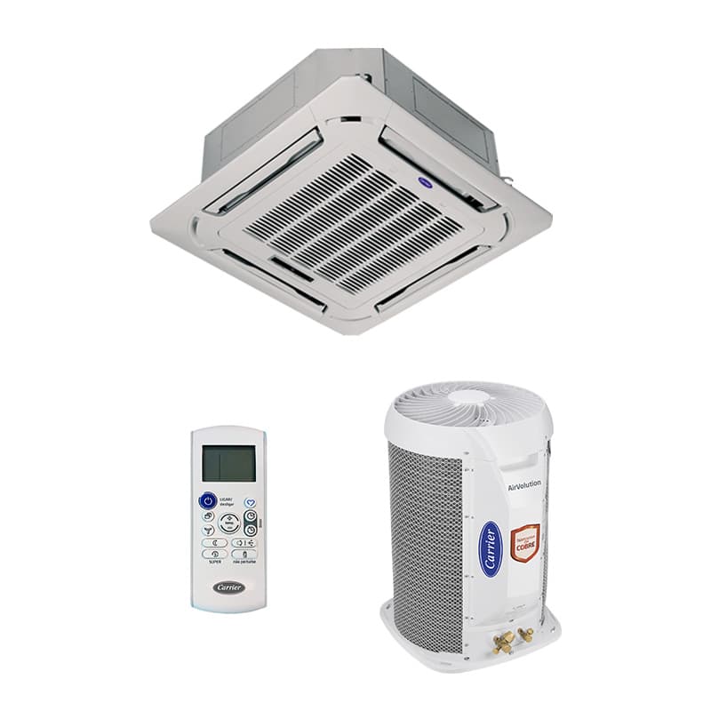 Ar Condicionado Split Cassete 4 Vias - On/Off - Carrier - 17.000 BTUs - Quente/Frio - 220V Monofásico