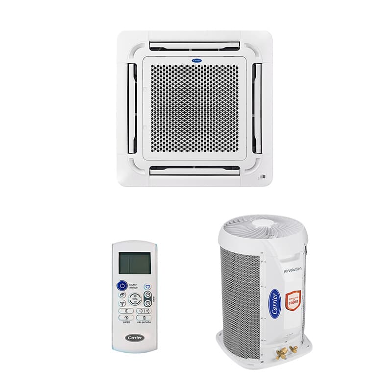 Ar Condicionado Split Cassete 4 Vias - On/Off - Carrier - 24.000 BTUs - Frio - 220V Monofásico