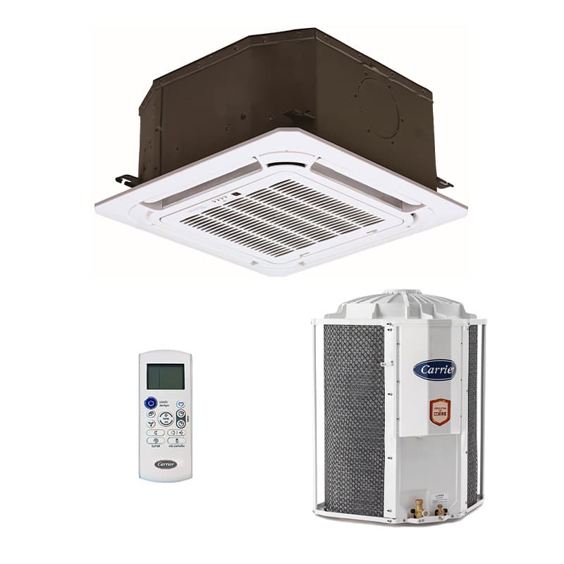 Ar Condicionado Split Cassete 4 Vias - On/Off - Carrier - 18.000 BTUs - Quente/Frio - 220V Monofásico