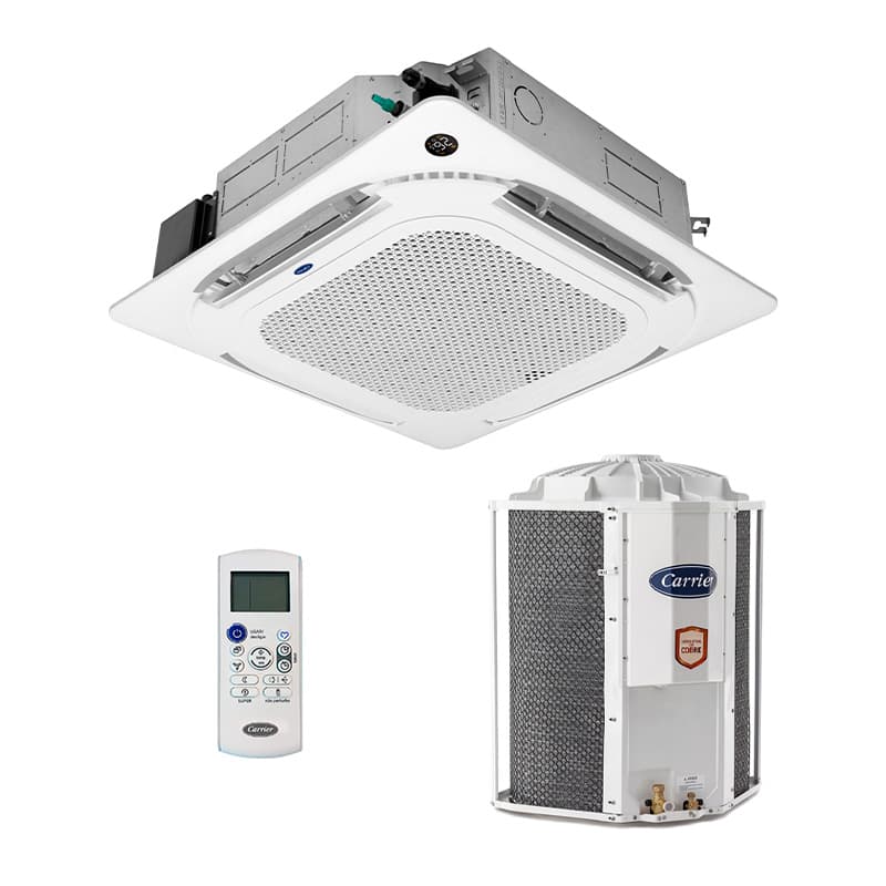 Ar Condicionado Split Cassete 4 Vias - On/Off - Carrier - 24.000 BTUs - Quente/Frio - 220V Monofásico