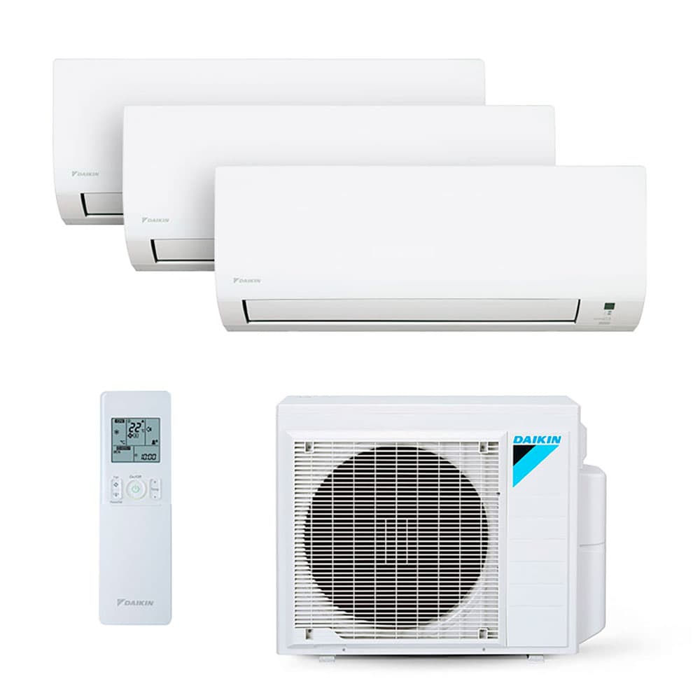 Ar Condicionado Multi Split Inverter Daikin 24.000 Btus (2x Evap 9.000 e 1 Evap 12.000) Quente/Frio 220V Monofásico