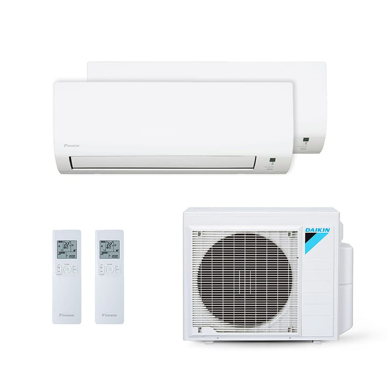 Ar Condicionado Multi Split Inverter Daikin 18.000 BTUs (1 Evap 9.000 e 1 Evap 12.000) Quente/Frio 220V Monofásico