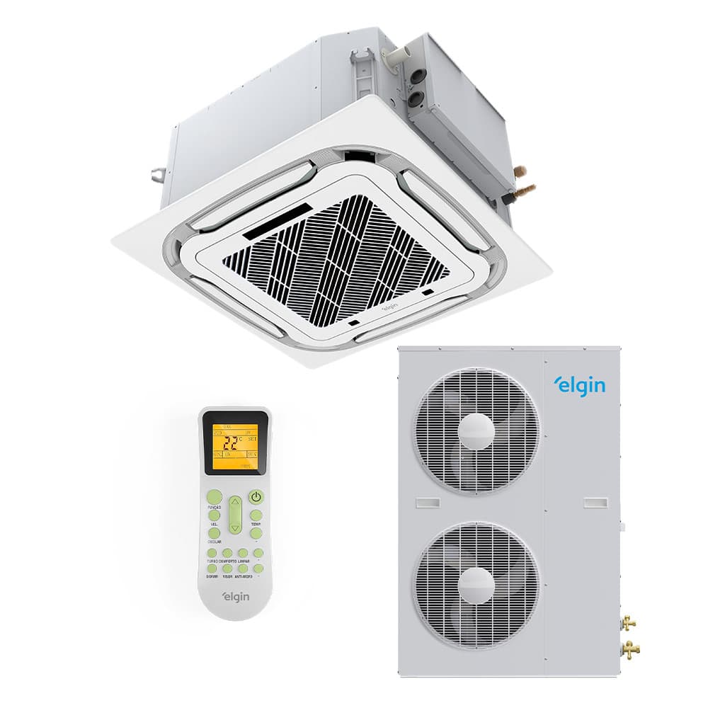 Ar Condicionado Split Cassete 4 Vias - On/Off - Elgin - Plus - 48.000 BTUs - Frio - 220V Trifásico
