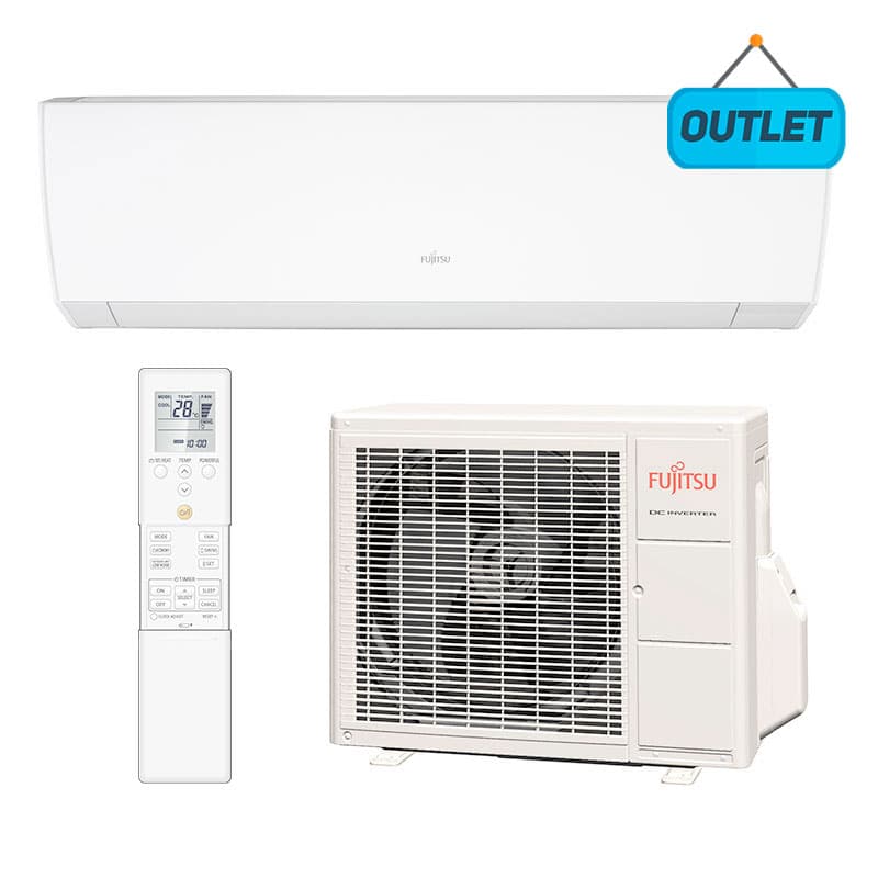 Ar Condicionado Split Hw Inverter Fujitsu 9000 Btus Frio 220V Monofasico ASBG09JMCA4 - OUTLET