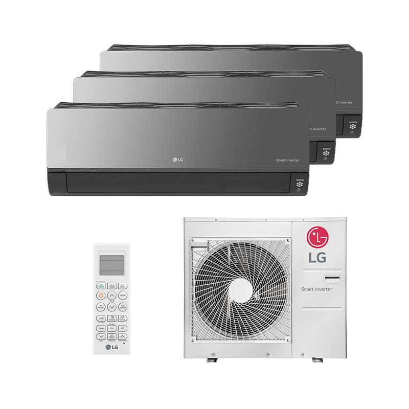 Ar Condicionado Multi Split Inverter LG Art Cool 30.000 Btus (2x Evap 12.000 e 1 Evap 18.000) Quente/Frio 220V Monofásico