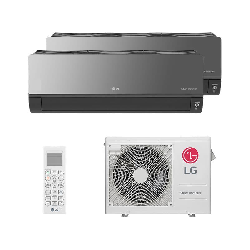 Ar Condicionado Multi Split Inverter LG Art Cool 24.000 Btus (1 Evap 12.000 e 1 Evap 18.000) Quente/Frio 220V Monofásico