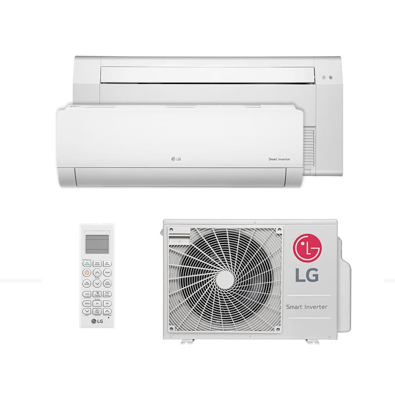 Ar Condicionado Multi Split Inverter LG 18.000 Btus (1 Evap Hw 9.000 e 1 Evap 12.000 Cassete 1 Via) Quente/Frio 220V Monofásico