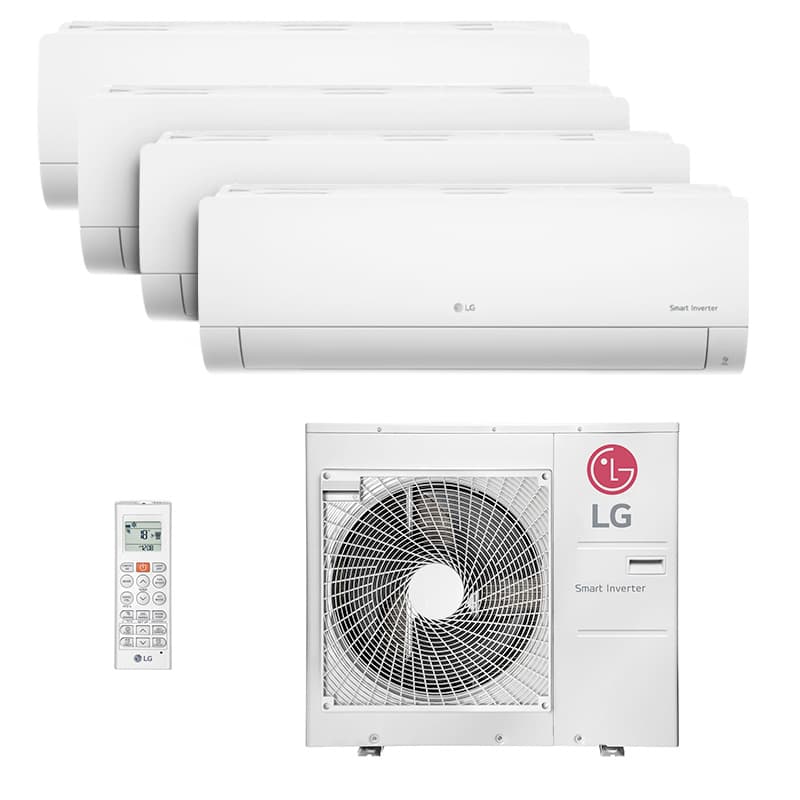 Ar Condicionado Multi Split Inverter LG HW 30.000 Btus (4x Evap 9.000) Quente/Frio 220V Monofásico
