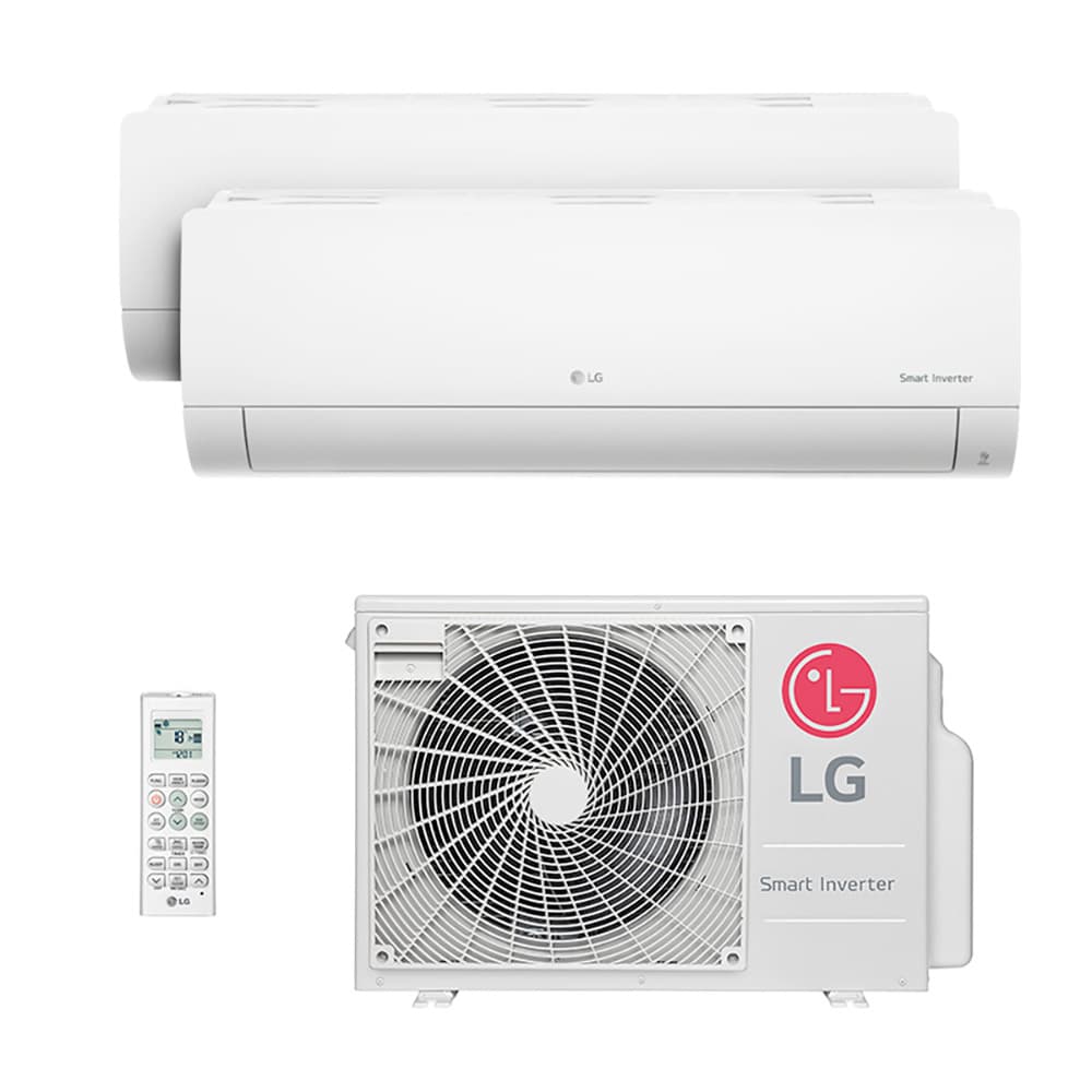 Ar Condicionado Multi Split Inverter LG 18.000 Btus (2x Evap 12.000) Quente/Frio 220V Monofásico