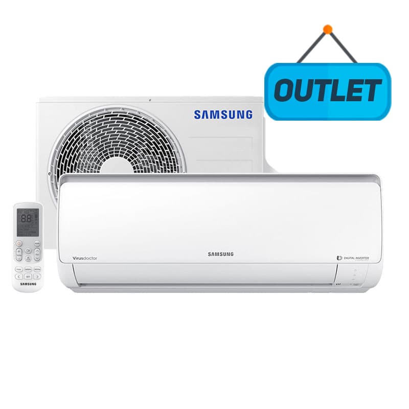 Ar Condicionado Split Hw Digital Inverter Samsung 9000 Btus Frio 220V AR09MVSPBGMNAZ - OUTLET