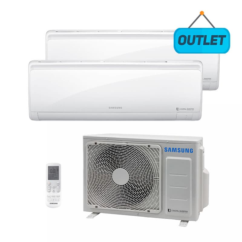Ar Condicionado Multi Bi Split Inverter Samsung 1x9000+1x18000 Btus Quente/frio 220V Monofasico AJ0177NCJ2CH/AZ - OUTLET