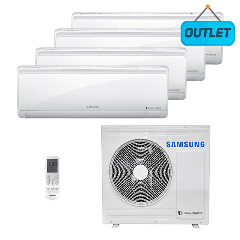 Ar Condicionado Multi Quadri Split Inverter Samsung 3x9000+1x12000 Btus Quente/frio 220V Monofasico AJ028NCJ4CH/AZ - OUTLET