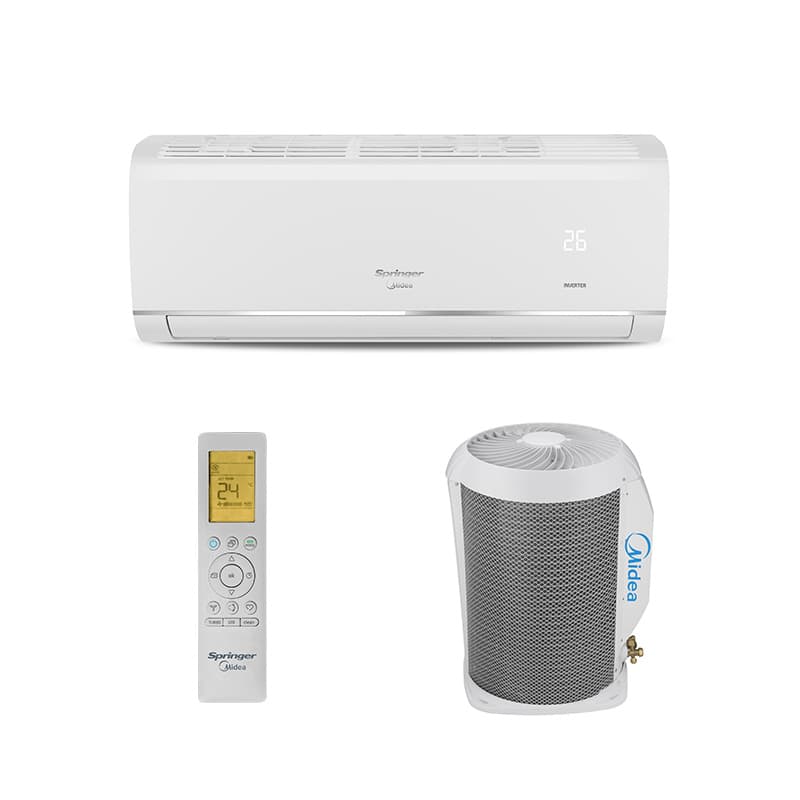 Ar Condicionado Split Hw Inverter Airvolution Springer Midea 12000 Btus Frio 220V Monofasico 42AFVCG12S5