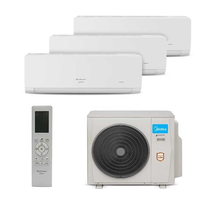 Ar Condicionado Multi Split Hw Inverter Springer Midea 36.000 Btus (2 Evap de 9.000 e 1 Evap 18.000) Quente/Frio 220V Monofásico
